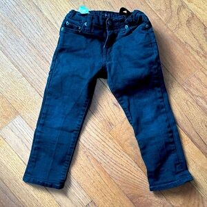Polo Black Denim Jeans size 3/3T